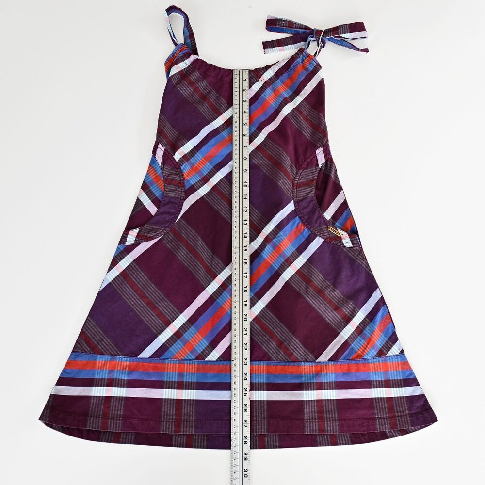 Vintage Diesel (Archival 55DSL) Y2K Plaid Mini Dress-Size Small - Picture 8 of 14